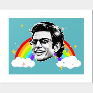 Jeff Goldblum Retro 80s Styled Aesthetic Design Posters and Art